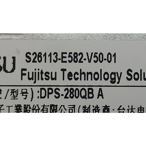 Блок питания DPS-280QB A, S26113-E582-V50-01, Fujitsu, Siemens, 100-240V, 5.0A-2.5A, 50HZ-60HZ, 280W