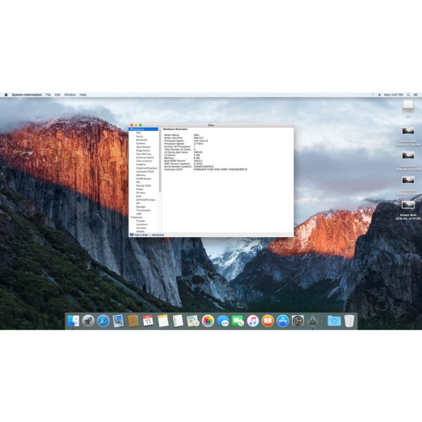 Моноблок A1418 Apple iMac 21.5" (54.6 см), (2013 года), процессор Intel i5 2.7 GHz, оперативная память 8 Гб DDR4, видеокарта Intel Iris Pro 1536 Мб, HDD диск 1 Тб, macOS ElCapitan, имеются следы эксплуатации, без мышки и клавиатуры!