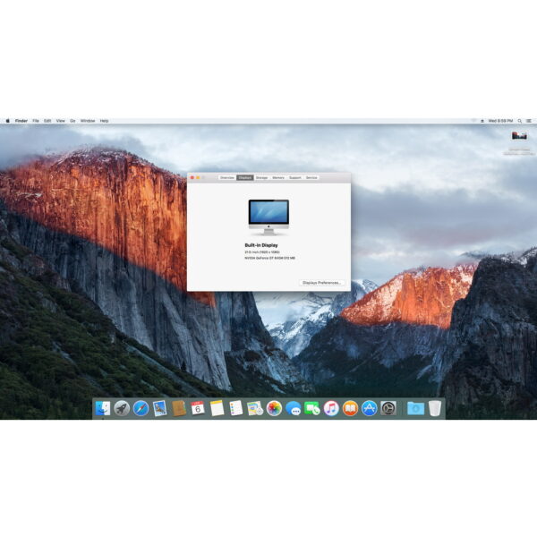 Моноблок A1418 Apple iMac 21.5" (54.6 см), (2012 года), процессор Intel i5 2.7 GHz, оперативная память 8 Гб DDR4, видеокарта Nvidia Geforce 640m 512 Мб, HDD диск 1 Тб, macOS ElCapitan, имеются следы эксплуатации, без мышки и клавиатуры!