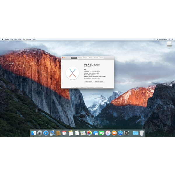 Моноблок A1418 Apple iMac 21.5" (54.6 см), (2012 года), процессор Intel i5 2.7 GHz, оперативная память 8 Гб DDR4, видеокарта Nvidia Geforce 640m 512 Мб, HDD диск 1 Тб, macOS ElCapitan, имеются следы эксплуатации, без мышки и клавиатуры!