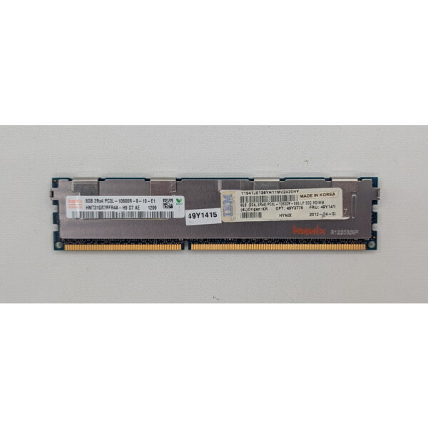 Модуль памяти HMT31GR7BFR4A-H9, 47J0136, 49Y3778, 49Y1415, IBM, SK Hynix, DDR3, 8GB, PC3L-10600R, 1333MHz, RDIMM, ECC, REG