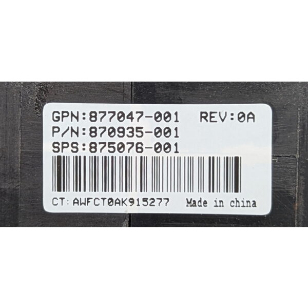 Вентилятор 877047-001, 870935-001, V60E12BS1M3-08T062, HP, DL380, DL560 G10, Gen10, 12v, 60 x 60 x 38мм