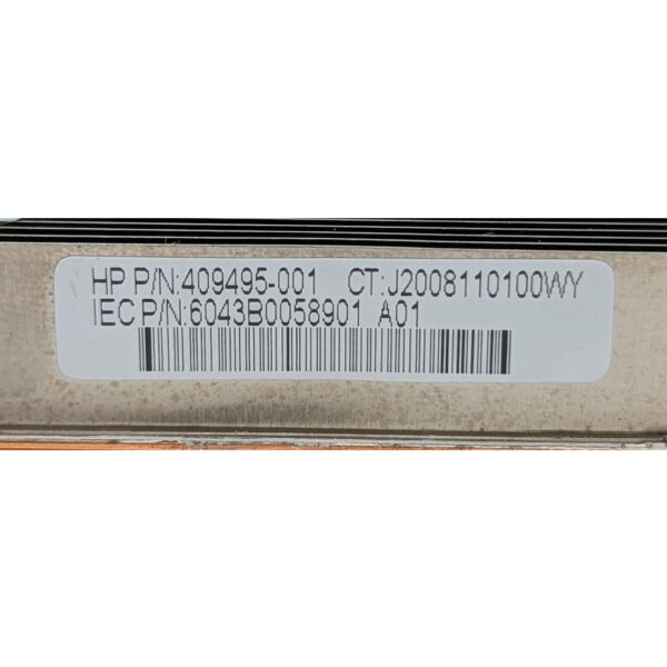 Радиатор 409495-001, 410304-001, HP Proliant, медный/алюминиевый BL460c, LGA1366