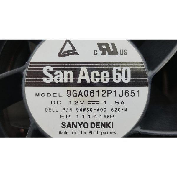 Вентилятор 9GA0612P1J651, 0CW51C, 94W8G-A00, SanAce, Dell Poweredge R730