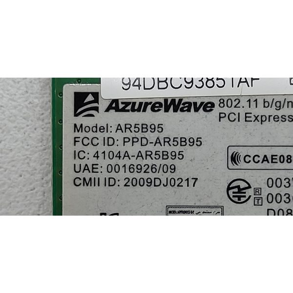 Wi-Fi модуль AR5B95, AW-NE785H, 0C001-00030000, Atheros, AzureWave, Asus Eee Box, E Series EB1012P, EB1020, EB1021, EB1501P802.11b/g/n, Mini PCI Express