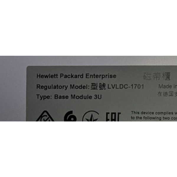 Ленточная библиотека MSL3040, LVLDC-1701, Q6Q62C, P59172-001, HPE StoreEver, 3U, с кабелем питания и рельсами