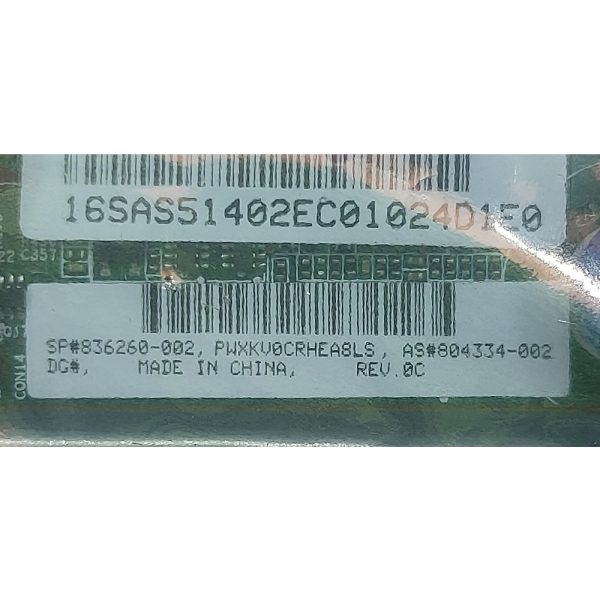 Контроллер 836260-002, 804334-002, 836260-001, 804334-001, P408i-p SR Gen10, HPE Smart Array, SAS 12Gb, SATA 6Gb