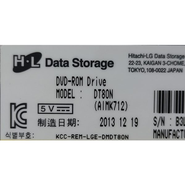 Привод DVD-ROM 44W3254, 81Y3676, DT80N, Hitachi, LG, IBM x3550 x3650, 12.7мм, SATA