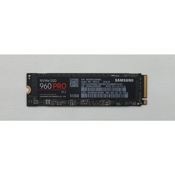 SSD диск MZ-V6P512, NVMe 960PRO, MZVKP512HMHQ, Samsung, 512 Mb, PCIe, M.2