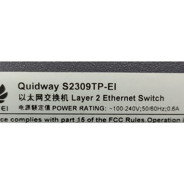 Коммутатор S2309TP-EI, LS-S2309TP-EI-AC, Huawei, 8 ports 10/100 Base-T